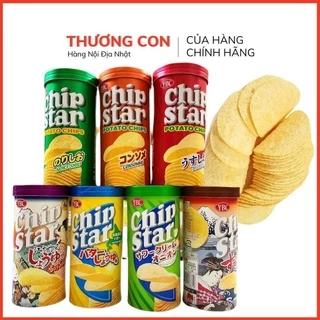 Khoai tây chiên giòn Chip Star, Snack khoai tây, đồ ăn vặt Nhật Bản cho bé 6 vị, [HSD 2/2025]