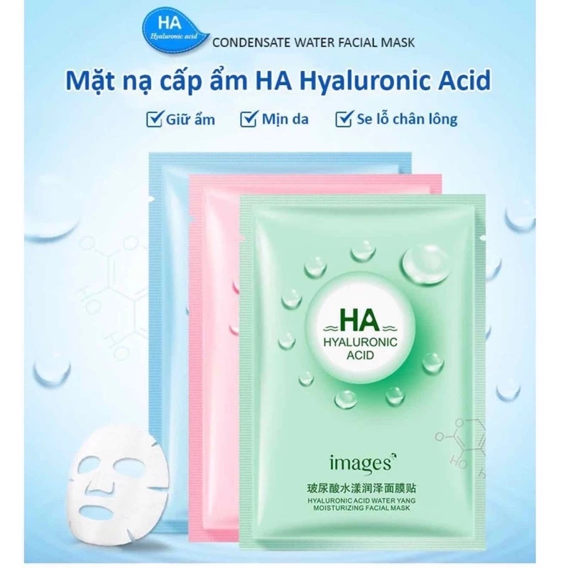Mặt Nạ HA IMAGE - HYALURONIC ACID FACIAL MASK Cấp Nước Hàng Nội Địa Trung Chính Hãng
