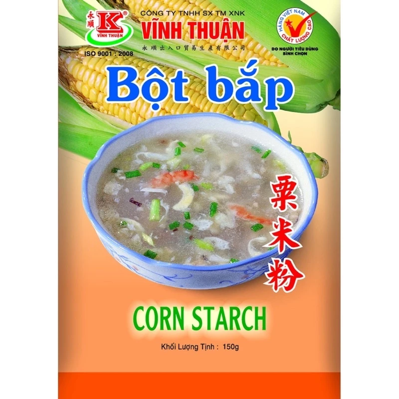 Bột bắp Vĩnh thuận gói 150g