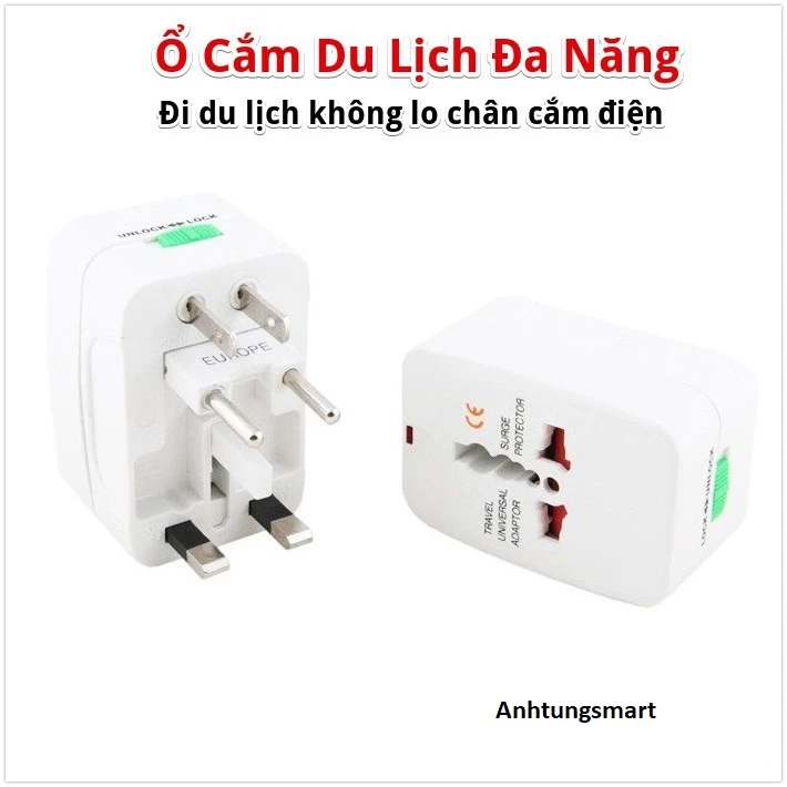 Ổ Cắm Điện Đa Năng Du Lịch Universal Travel Adapter - Ổ Điện Du Lịch - Ổ Chuyển Đổi Đa Năng