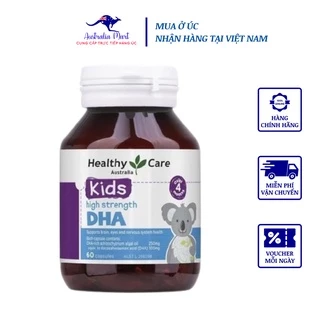 Viên Uống Healthy Care DHA Kids Úc Bổ Sung Omega  3 Giúp Bé Phát Triển Trí Não 60 Viên