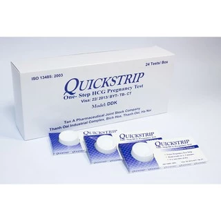 [CHE TÊN SẢN PHẨM] QUE THỬ PHÁT HIỆN THAI SỚM QUICKSEVEN - QUICKSTRIP - test thử thai nhanh hiệu quả tức thì (1 cái/hộp)