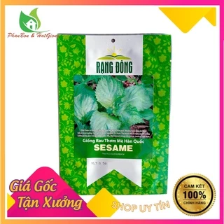 Hạt Giống Rau Thơm Mè (Lá Mè Vừng) Hàn Quốc - Rạng Đông - Shop Phân Bón và Hạt Giống