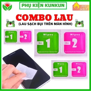 Combo miếng lau 1 và 2 Lau màn hình điện thoại [PHỤ KIỆN KUNKUN]