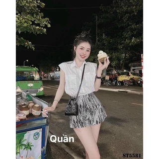 QUẦN ĐÙI KAKI PHỦ TUYẾT - A1U