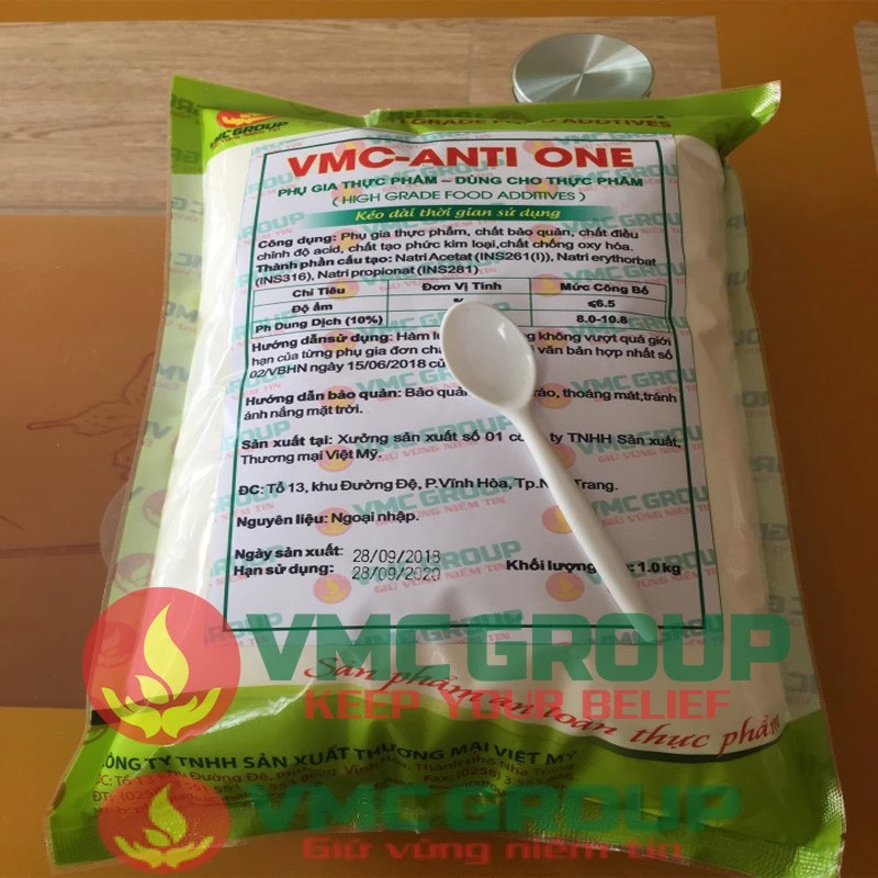 VMC ANTI ONE - PHỤ GIA BẢO QUẢN TỰ NHIÊN CHO CÁC SẢN PHẨM TỪ THỊT