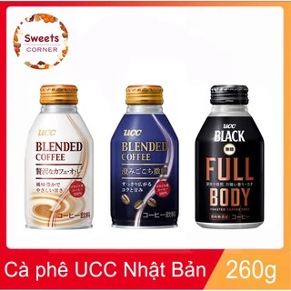 (3 loại) Cà phê UCC Blended Coffee Bitter chai 260gr