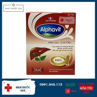 Alphavit mát gan thanh nhiệt giải độc hộp 20 ống