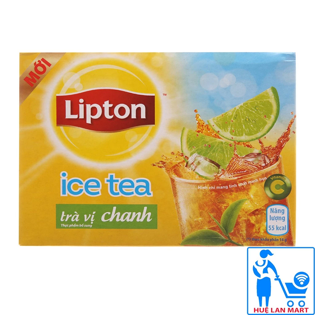[CHÍNH HÃNG] Trà chanh Lipton Ice Tea Hộp 224g (14g x 16 gói)