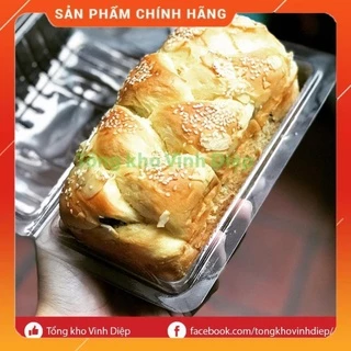 Combo 100 hộp nhựa dùng 1 lần đựng bánh bông lan cuộn, hoa quả, đồ ăn - H07