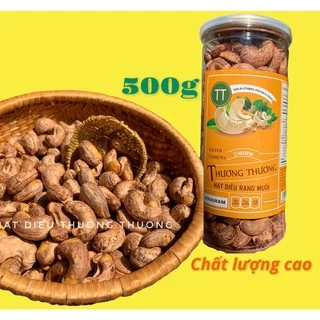 (HỎA TỐC HCM) 500G HỦ PET HẠT ĐIỀU THƯƠNG THƯƠNG VỎ LỤA RANG MUỐI LOẠI ĐẶC BIỆT- QUÀ BIẾU TẶNG- ROASTED CASHEWS