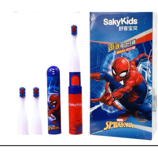 Bàn Chải Đánh Răng Điện MINISO Colgate Marvel Spiderman Sophia 2-12 Tuổi Thay Thế Làm Quà Tặng Sinh Nhật Cho Bé