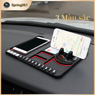 Giá đỡ điện thoại di động xe ô tô chống trượt chung Đệm bảo vệ bảng điều khiển xe ô tô khung điện thoại di động【Spring061】