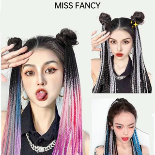 Tóc giả MISS FANCY thắt bím dài 60cm phong cách hip hop thời trang cá tính cho nữ