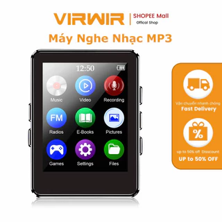 VIRWIR Máy Nghe Nhạc Mp3 Mini MP4 Màn Hình Cảm Ứng Chất Lượng Cao