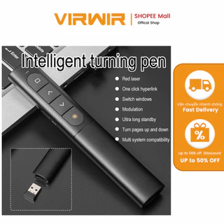 [Virwir] Trình bày không dây USB PPT Flip Pen Con trỏ Clicker Trình bày Điều khiển từ xa