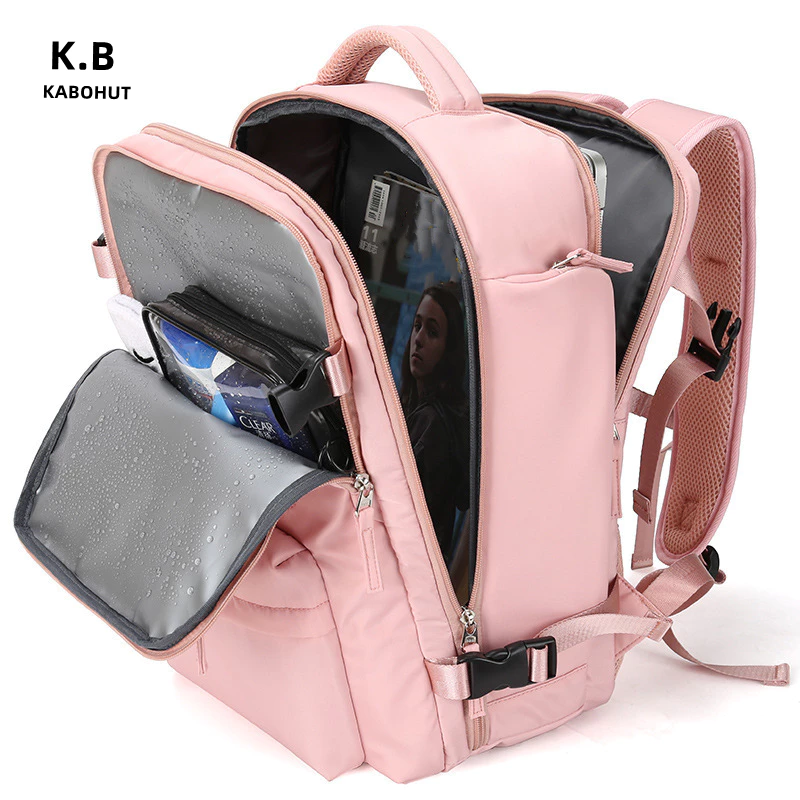 Kabohut Ba Lô Đựng laptop 15.6inch Chống Thấm Nước Đa Chức Năng Có Cổng Sạc usb / Ngăn Đựng Giày / Với Thiết Kế Vùng Ướt Phù Hợp Cho Đi Bộ / Thể Dục / Thể Thao / Trường Học / Làm Việc