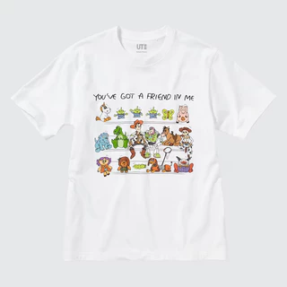 Uniqlo Áo Thun Ngắn Tay In Hình Nghệ Thuật Pixar Thời Trang Cho Nam Nữ 457983