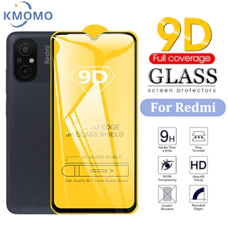 Kính Cường Lực 9D Bảo Vệ Toàn Màn Hình Dành Cho Xiaomi Redmi 13C 12 12C A2 + A1 10A 10C 10 2022 9 9A 9C 9T 8 8A 7 7A