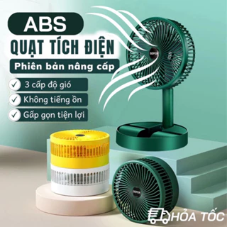 Quạt tích điện JIASHI để bàn gấp gọn được có thể điều chỉnh độ cao 3 tốc độ gió sạc USB xoay 180 độ tiện lợi