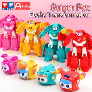 Super Wings Pet Mecha Đồ Chơi Mô Hình Siêu Nhân Biến Hình (Jett / Chóng Mặt / Cậu Bé / Tino)