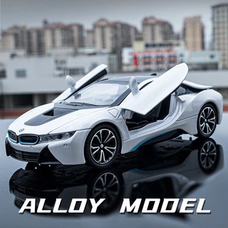 Mô Hình Xe Hơi BMW i8 Bằng Hợp Kim Có Đèn Và Âm Thanh Tỉ Lệ 1: 22