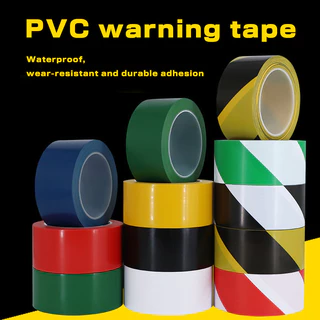 Băng Cảnh Báo Chiều Rộng PVC 30-60 Mm Đen Vàng Ngựa Vằn Dòng Cảnh Báo Dấu Mốc Miếng Dán Bề Mặt Sàn Băng Logo Màu 5S Định Vị Đánh Dấu Băng- & * *