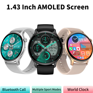 Đồng hồ thông minh HK85 Nam Nữ Màn hình AMOLED 1,43 inch Cuộc gọi Bluetooth chống nước Thể thao Theo dõi sức khỏe NFC Đồng hồ thông minh cho Android IOS