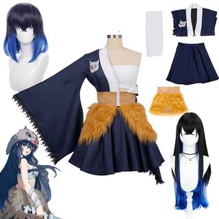 Anime Demon Slayer Kimetsu No Yaiba Hashibira Inosuke Trang Phục Hóa Trang Lợn Mặt nạ Cosplay