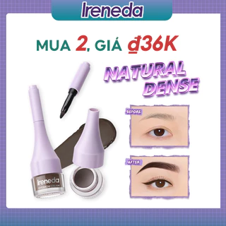 Ireneda Gel Trang Điểm Lông Mày Chống Thấm Nước Và Mồ Hôi Tích Hợp Cọ Đa Năng