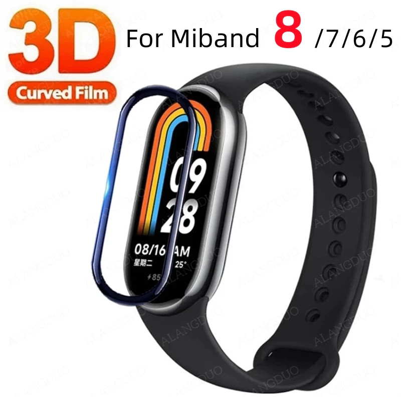 1 Miếng Dán Mềm Bảo Vệ Màn Hình Cho Xiaomi Mi Band 5 6 7 8 Và Phụ Kiện