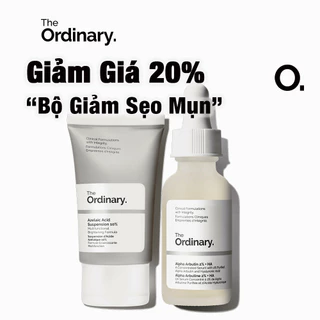 [1/2 Chai] The Ordinary Bộ Giảm Sẹo Mụn - Azelaic Acid Suspension 10% / Alpha Arbutin 2% + HA - 2×30ml ( Có Bán Lẻ)