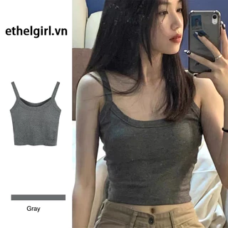 Ethelgirl Gợi Cảm thon gọn Quần Áo Nữ Quần Áo Thể Thao Đơn Giản