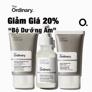 The Ordinary Bộ Dưỡng Ẩm -  Vitamin C Suspension 23%+ HA Spheres 2% / Hyaluronic Acid 2% + B5 / Kem Giữ Ẩm Tự Nhiên + HA 3x30ml (Có Bán Lẻ)