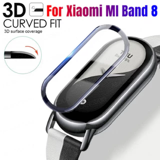 Kính Cường Lực Cong 3D Mềm Bảo Vệ Màn Hình Đồng Hồ Thông Minh Xiaomi Mi Band 8 7 6 5 4 3