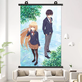 Tranh CuộN Treo TườNg Anime Otonari no Tenshi-sama Shiina Mahiru Fujimiya Amane 20 * 30cm