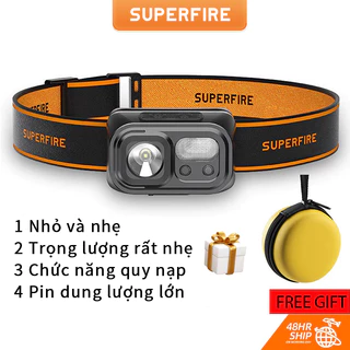 Đèn Pin Đội Đầu SUPERFIRE HL23 có thể sạc lại LED Siêu Sáng