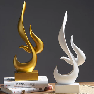 [Điêu khắc trừu tượng Tượng sáng tạo Tượng văn phòng tại nhà Trang trí phòng khách Vàng