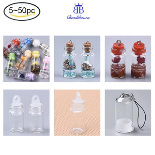 Set 5-50 Lọ Điều Ước Đựng Trang Sức Bằng Thủy Tinh Trong Suốt