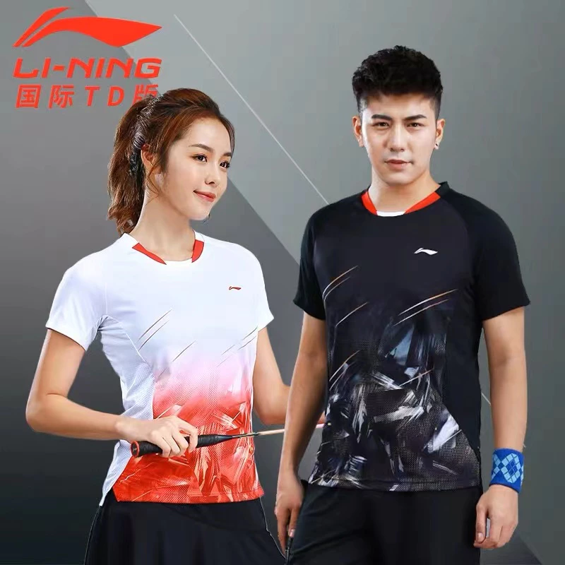 LI NING Bộ Quần Áo Chơi Cầu Lông Dáng Rộng Siêu Nhẹ Nhanh Khô Thoải Mái Cho Nam Và Nữ 2023
