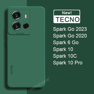 Ốp Điện Thoại Silicon Dẻo Màu Trơn Cho TECNO Spark GO 2024 2023 2020 6 GO Spark 20 20C 10 Pro 10C 4G