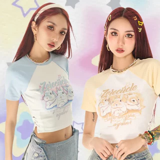 GD1 Áo phông áo croptop áo baby tee American Vintage 2023 New Style MA1801