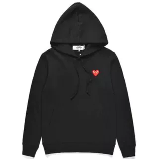 Chơi mới comme des garcons CDG Ngụy Trang Nam Nữ Áo Khoác Cotton Nguyên Chất Có Mũ Trùm Đầu 0909