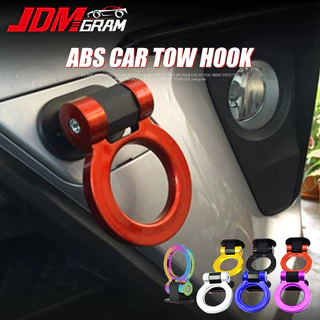 JDMGRAM Móc kéo ô tô ABS Đa năng tự động dán Dummy Tow Hitch Cầu vồng cản trước phía sau Trang trí rơ moóc Phụ tùng thay thế Phụ kiện ngoại thất ô tô