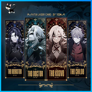 Bookmark Hai Mặt In Hình anime Genshin Va Chạm anime Fools Series Tartaglia Quà Tặng Cho Trẻ Em