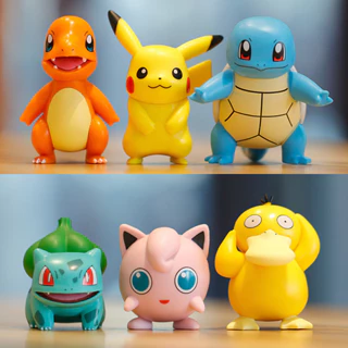 Set 6 Mô Hình Đồ Chơi Nhân Vật Pokemon Đáng Yêu