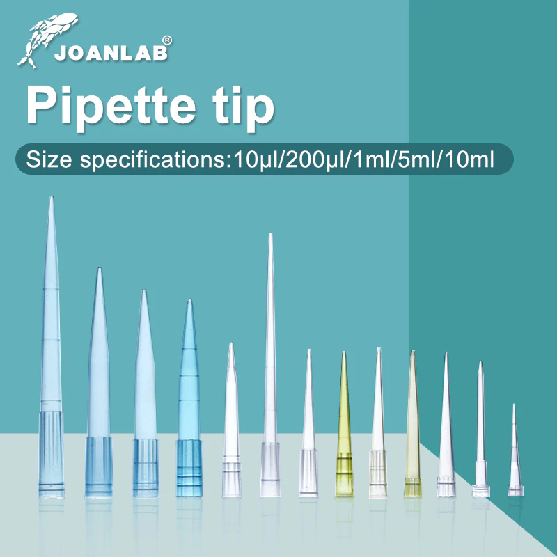 Đầu tip pipet phòng thí nghiệm JOANLAB 10ul 200ul 1ml 5ml 10ml Micropipette Đầu pipet nhựa dùng một lần Vật tư phòng thí nghiệm hóa học