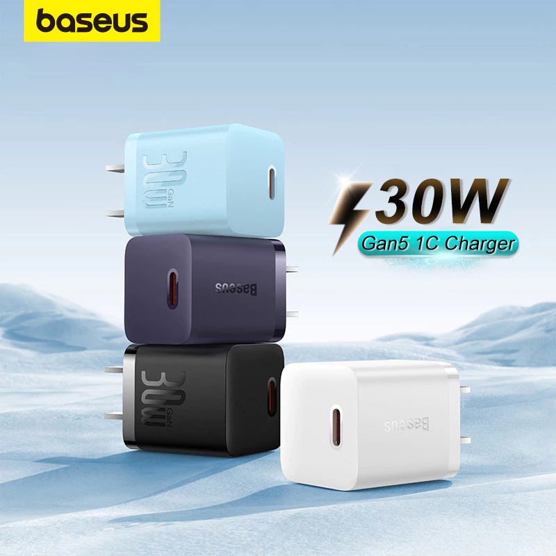 Củ sạc nhanh Baseus 30W Gan5 Type-C – Nhỏ gọn, hiệu suất cao