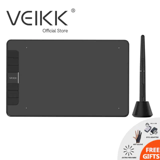 Bảng Vẽ Điện Tử VEIKK VK640 máy tính bảng vẽ 6x4 inch tương thích với Windows Mac Android
