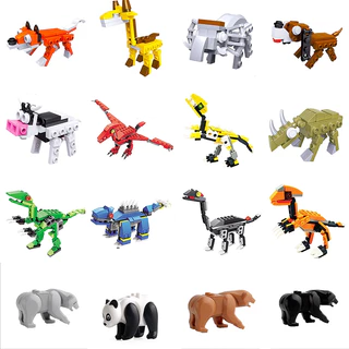 Đồ Chơi Lego Hình Động Vật Sở Thú / Gấu Trúc / Cáo / Cáo Đa Khối Làm Quà Sinh